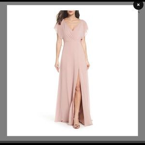 Jenny Yoo Alanna Dress in Whipped Apricot